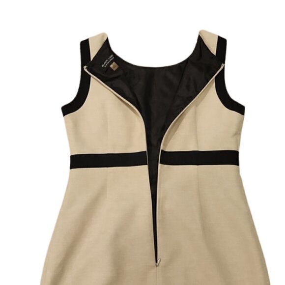 [Black Label  by Evan Picone]  Fitted Midi Dress - Size 4 - Picture 5 of 11